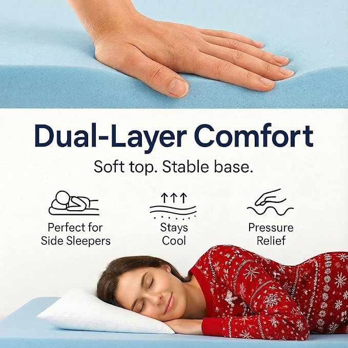 Hazli Matrix Memory Foam Camping Mattress Pad - Roll Up Mattress for Adults - Portable Cot Sleeping Pad for Camping - Floor Mat or Bed Roll for Car, SUV