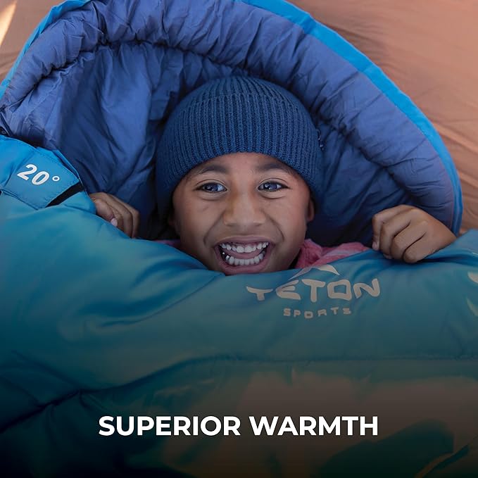Teton Celsius Regular, 25F, 20F, 0F Degree Sleeping Bags, All Weather Bag for Adults and Kids, Camping Made Easy and Warm, Travel Sack Included