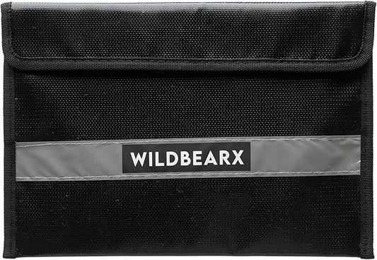 Fireproof and Waterproof Document Bag – 11" x 7.5" Fire Resistant Safe Storage Document Bags with Zipper Cash, Money, Passport, Files & Valuables – Home & Office Safety Bag