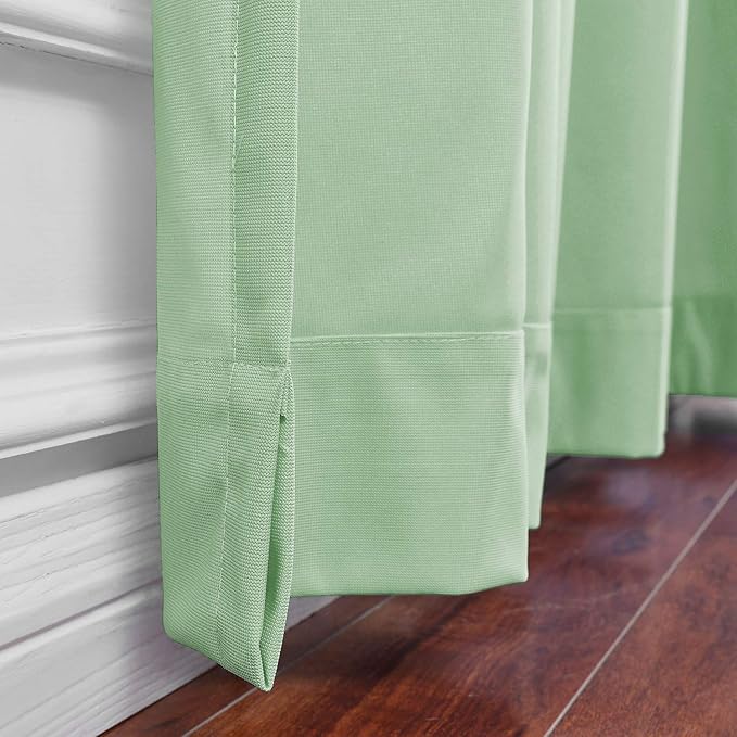 Macochico Extra Wide Medical Curtains Screen Nickel Grommet Olive Hospital Medical Clinic Spa Lab Cubicle Curtain Divider Privacy Screen, 15ft Wide x 7ft Tall (1 Panel)