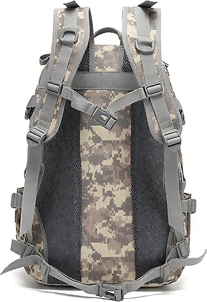 aiGear 25L Waterproof Tactical Backpack - Military Molle Assault Backpack for Men, 3-Day Combat Backpack with Water Bottle Holder(25L ACU)