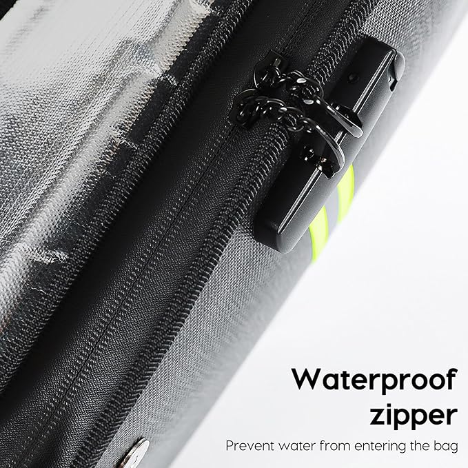 Fireproof Document Bag with Lock, Important Document Organizer for Home Safe, Waterproof Money Bag for Cash, Birth Certificate, Legal File, Passport
