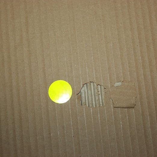 Fluorescent Reflective Stickers 1-inch Diameter Round Reflector, Outdoor Waterproof High Visibility Warning Adhesive Tape (120 Pcs)