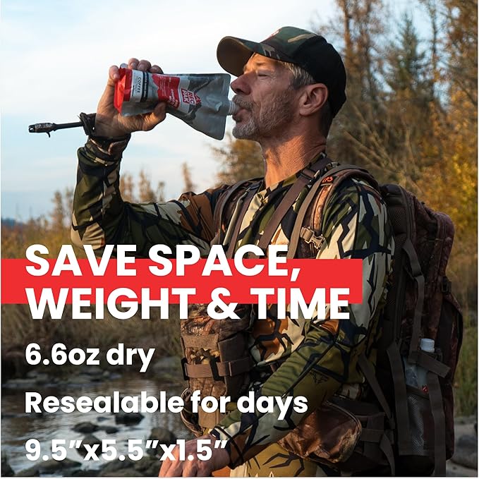 RecPak Performance Ultralight Instant Meals For Your Next Adventure | 700 Cal 42g Protein I Chocolate (3-Pack)