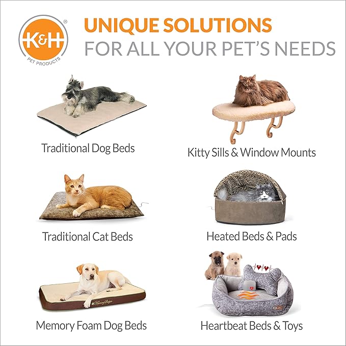 K&H Pet Products Thermal-Bowl Heated Water Bowl for Cats & Dogs Outside, Safety Listed Outdoor Heated Dog Dish for Pets, Automatic No Freeze, Anti Chew Cord - 1.5 Gallons Granite 25W