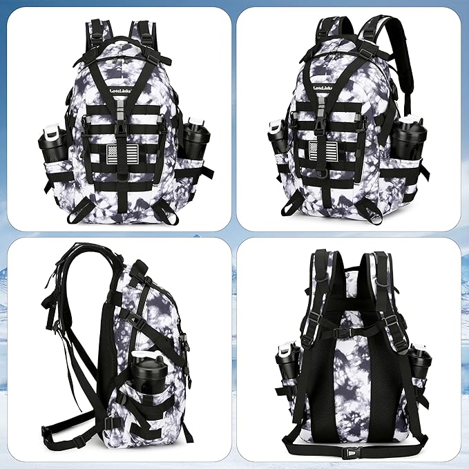 25L Tactical Backpack Hiking Daypacks Outdoor Military Molle Bag EDC Rucksack Motorcycle Backpack for Camping