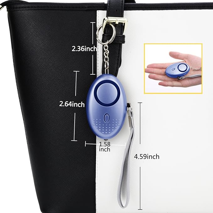 Personal Alarm for Women, 5 Pack 140DB Emergency Self-Defense Security Alarm Keychain with LED Light for Women Kids and Elders