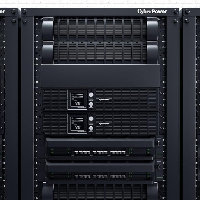 CyberPower OR2200PFCRT2U PFC Sinewave UPS Battery Backup and Surge Protector, 2000VA/1540W, 8 Outlets, AVR, 2U Rack/Tower, UL Certified