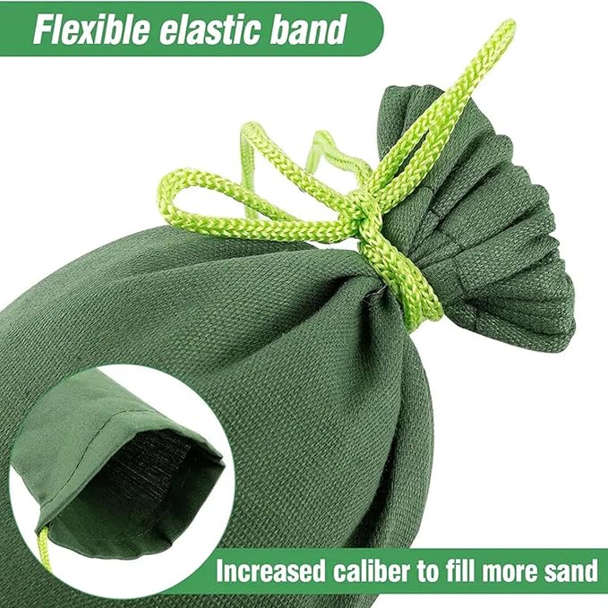 Sand Bags for Flooding 4Pcs Reusable Flood Barrier, 47.2x7.5 Inch Canvas Flood Water Barrier, Suitable for Indoor and Outdoor