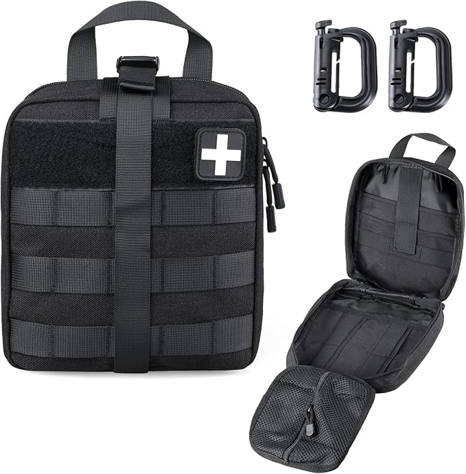 LIVANS 1000D First Aid Bag Empty Medical Ifak Pouch Molle EMT Pouches Rip-Away Tactical Military Trauma Emergency Medic Bag