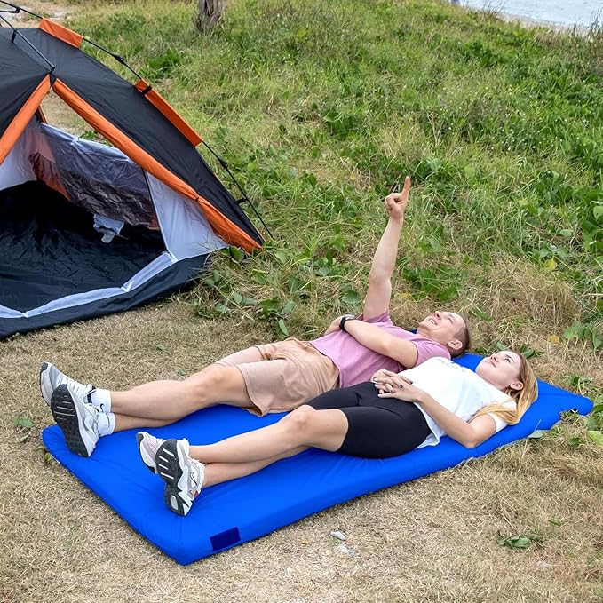 Hazli Matrix Memory Foam Camping Mattress Pad - Roll Up Mattress for Adults - Portable Cot Sleeping Pad for Camping - Floor Mat or Bed Roll for Car, SUV