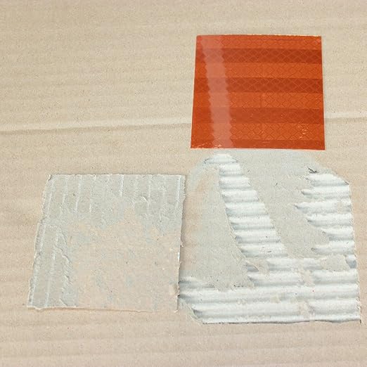 Brown Reflective Stickers 4 inch X 4 inch, Outdoor Waterproof High Visibility Warning Safety Adhesive Reflector Tape (30 Pcs)