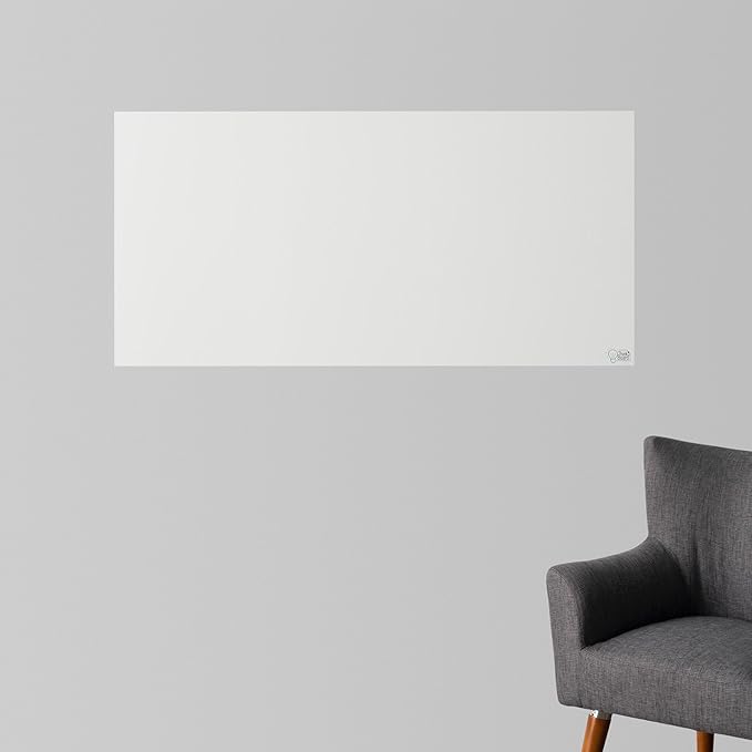 Think Board White Dry Erase Whiteboard 2'x4' – Self-Adhesive Reusable Writing Surface for Wall, Desk, or Fridge – Peel & Stick Removable Message Board for Home, Office & School