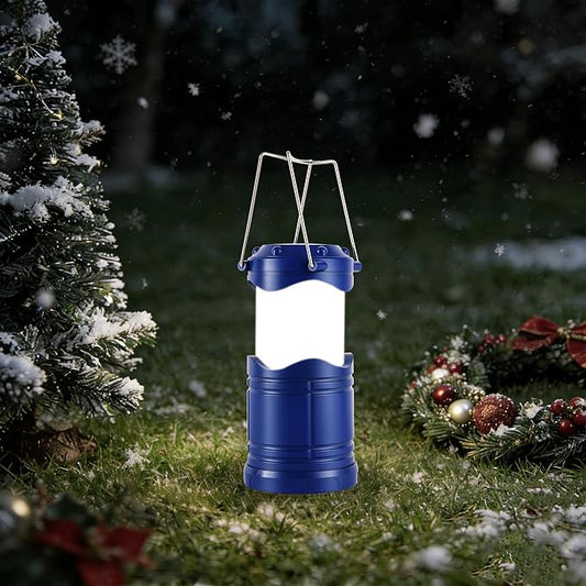 Lichamp LED Camping Lantern, 4 Pack Battery Powered Flashlight for Power Outages, Portable Collapsible Hanging Light Essential for Home, Outdoor, Emergency Lamp Survival Kit Gear for Hurricane, C5