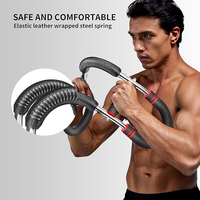 PROIRON Twister Arm Trainer, Adjustable Chest Workout Equipment, Arm Trainer for Men, Chest Trainer for Men, Shoulder Muscle Training, Portable Spring Resistance Home Fitness Equipment