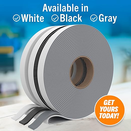 Butyl Tape, RV and Marine Window Seal Kit, Gray Double-Sided Putty Tape, 1/8" x 3/4" x 36 Ft, Waterproof Rubber Caulking for Boat, RV Windows, and Outdoor Sealing