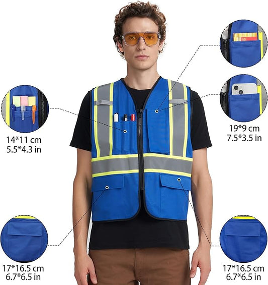 A-KSAFETY Custom High Visibility Reflective Safety Vest with logo