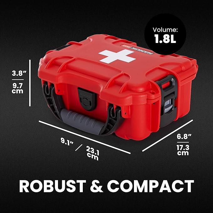 Nanuk Outdoor Series 903 Waterproof First Aid Case, Red