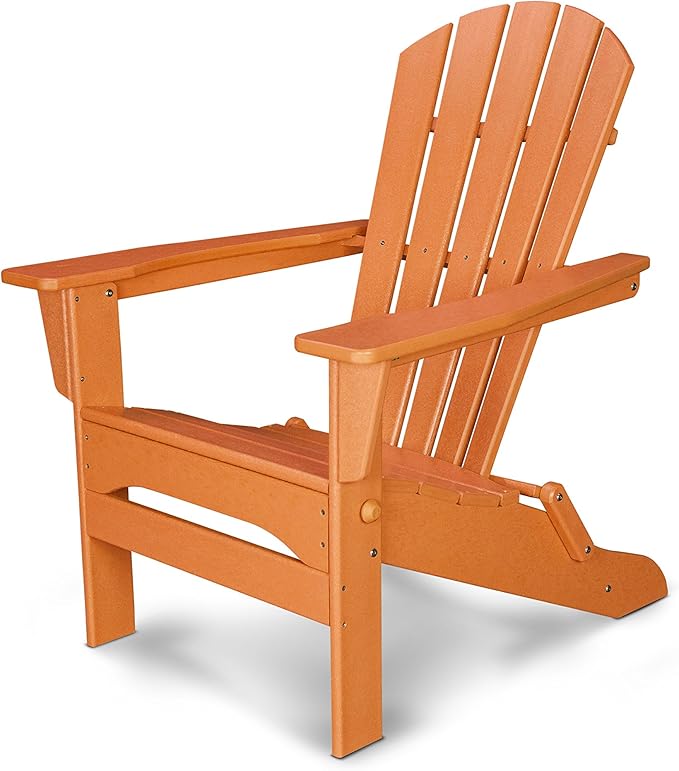 POLYWOOD® Palm Coast Folding Adirondack in Tangerine