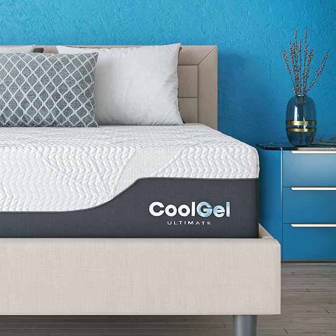 Cool Gel Chill 14 Inch Medium Firm Memory Foam Mattress Full Size, with 2 Bonus Cool Gel Memory Foam Bed Pillows, 14" with Pressure Relief, CertiPUR-US Certified, Cooling Full Mattress in a Box