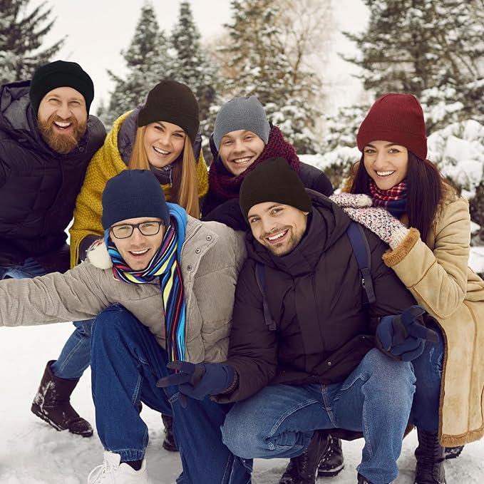 Unittype 300 Pcs Winter Homeless Care Supplies Bulk - Beanies Caps Gloves Scarves Set for Community Charity Church Donation
