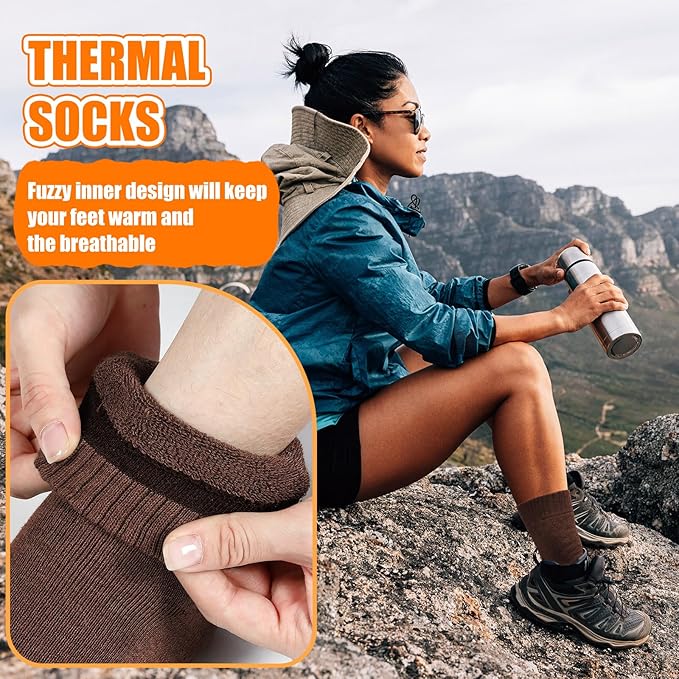 96 Pcs Emergency Blanket Thick Socks Winter Bulk Homeless Survival Care Supplies Kit for Cold Weather Outdoor Camping Hiking (Neutral)