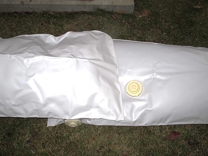 Economy Flood Barrier Lightweight, Stackable, and Reliable Flood Defense Solution, 8 inches high x 12.1 feet Long (Single Pack)