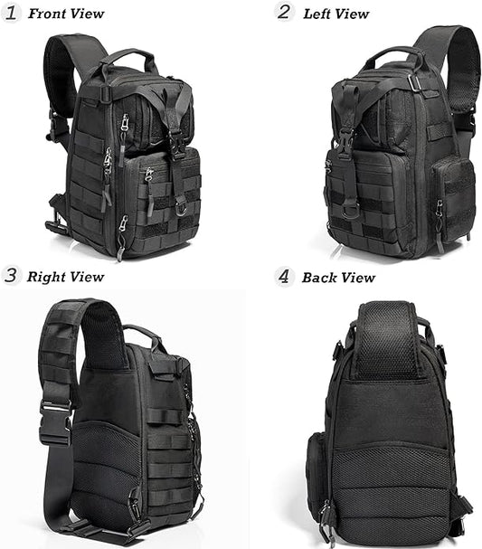 NICGID Tactical Military Backpack Daypack Molle Army Assault Pack Bug Out Bag Travel Fishing Hiking Trekking Rucksack