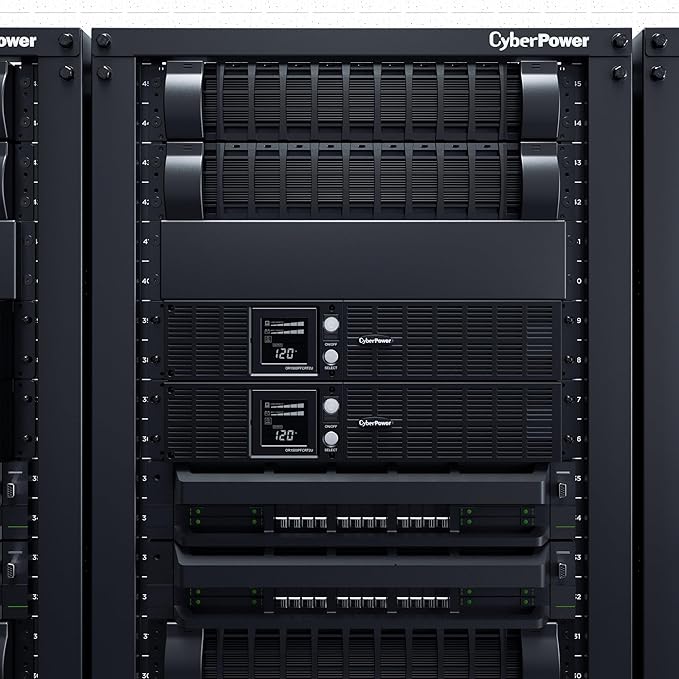 CyberPower OR1500PFCRT2U PFC Sinewave Battery Backup and Surge Protector, 1500VA/1050W, 8 Outlets, AVR, 2U Rack/Tower, UL Certified