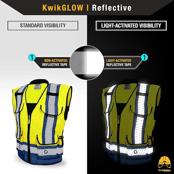 KwikSafety - Charlotte, NC - GODFATHER Safety Vest [CUSHIONED COLLAR + TABLET POCKET] ANSI OSHA