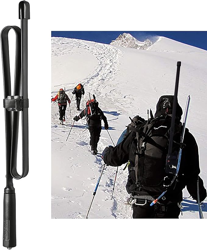 Bingfu Dual Band VHF UHF 136-520MHz 31 inch Foldable CS Tactical SMA Female Ham Radio Antenna for Wouxun Baofeng BF-F8HP UV-5R UV-82 BF-888S GT-3 Handheld Ham Two Way Radio Walkie Talkie