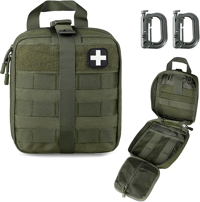LIVANS 1000D First Aid Bag Empty Medical Ifak Pouch Molle EMT Pouches Rip-Away Tactical Military Trauma Emergency Medic Bag