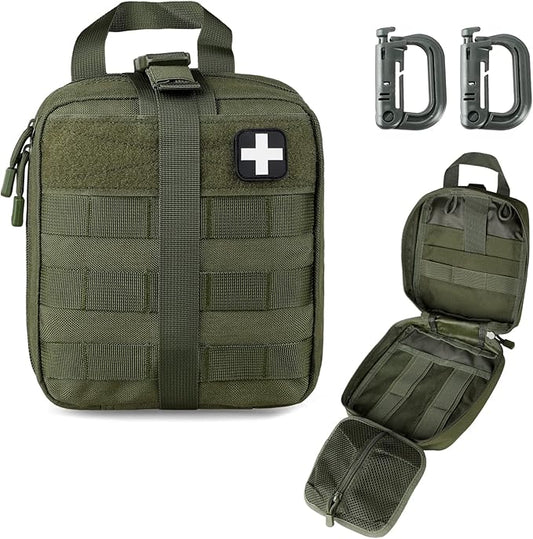 LIVANS 1000D First Aid Bag Empty Medical Ifak Pouch Molle EMT Pouches Rip-Away Tactical Military Trauma Emergency Medic Bag