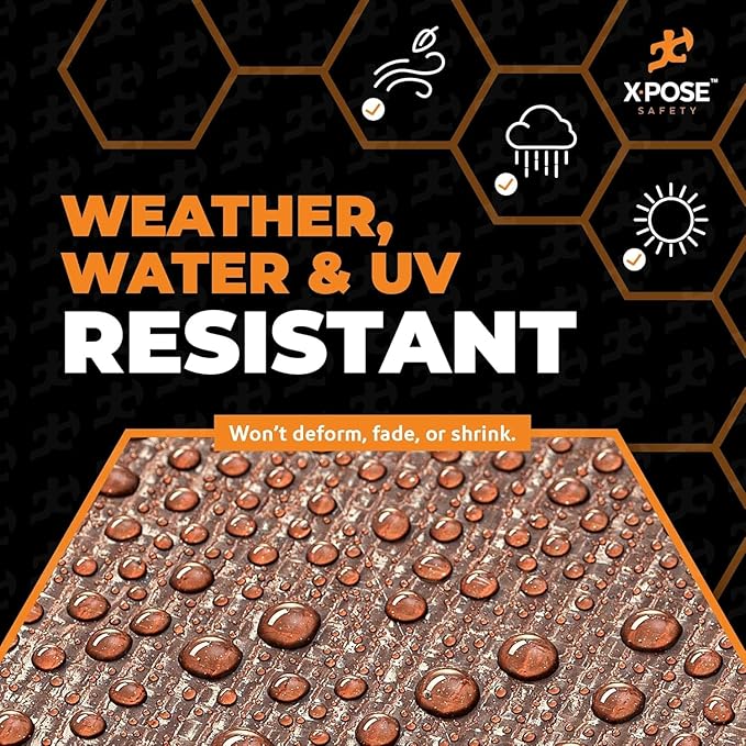 Super Heavy Duty Brown Poly Tarp 10' x 12' - Bulk Full Pallet (180 Pack) Thick Waterproof, UV Blocking Protective Cover - 16 Mil Thick Polyethylene - by Xpose Safety