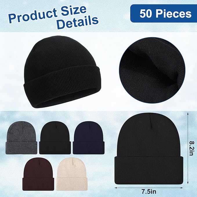 Suhine 150 Pcs Bulk Homeless Supplies Winter Beanies Gloves Socks Set Warm Care Package Homeless Kits for Cold Weather Items