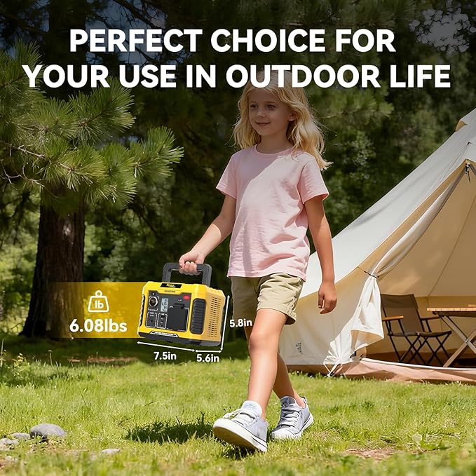 TogoPower Portable Power Station 300W, Outdoor Solar Generator (Solar Panel Not Included) 231Wh Backup Lithium Battery, 120V Pure Sine Wave AC Outlet for Camping Travel Hunting Blackout Home Emergency