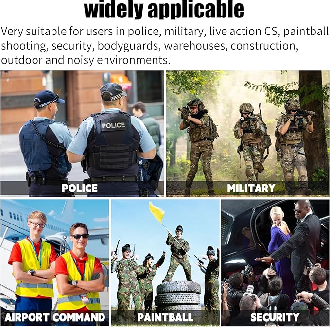 WODASEN Speaker Mic Walkie Talkie Handheld Microphone Shoulder Lapel Mics for GXT LXT GXT1000VP4 GXT1000 LXT500VP3 GXT1050VP4 LXT600 AVPH10 GMRS FRS X-Talker Radio (128-Tan)