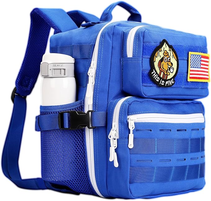 9L Mini Tactical Backpack for Men Women,Small Military Tactical Backpack for Sport,Gym,Hiking,Travel,Camping (Navy Blue)