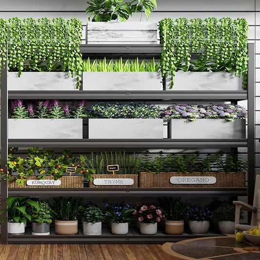 30" D Storage Shelves, 65" W Garage Shelving Heavy Duty Metal Adjustable Garage Shelves, 5 Tier Shelving Units Industrial Shelving for Warehouse, 65" W x 30" D x 79" H ， 2 Pack