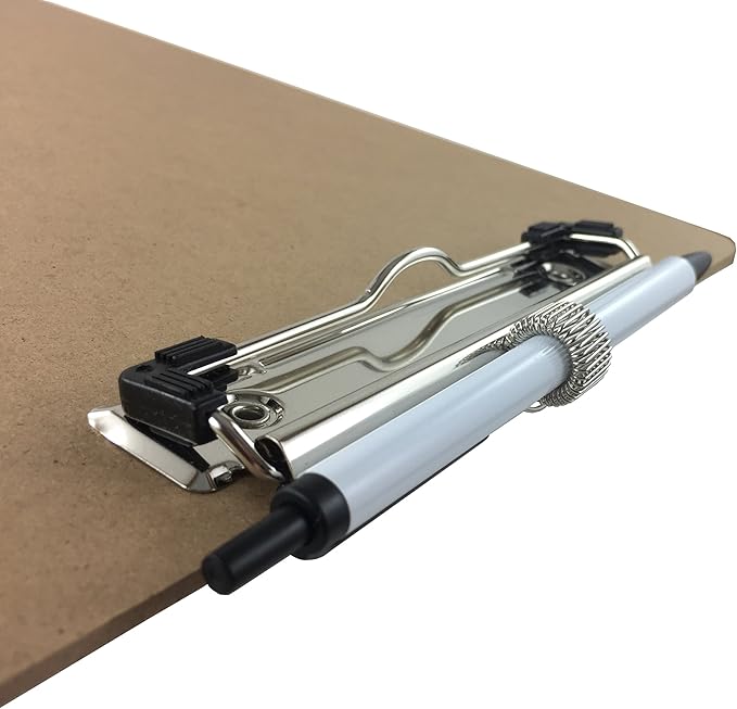 Trade Quest Clipboards Pen Holder Clip Letter Size (30 - Pack) (Pen Included)