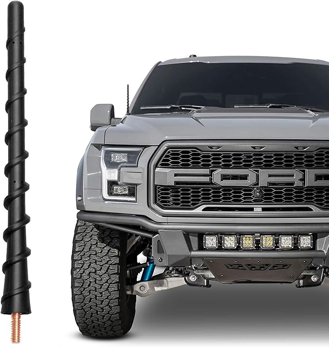 VOFONO Short Antenna for Ford F150 F-150 2009-2026, 7 Inch F-150 Raptor Lightning 2017-2026 F-250 F-350, 2021-2024 Bronco Pickup Truck Antenna Replacement, Ford Truck Accessories