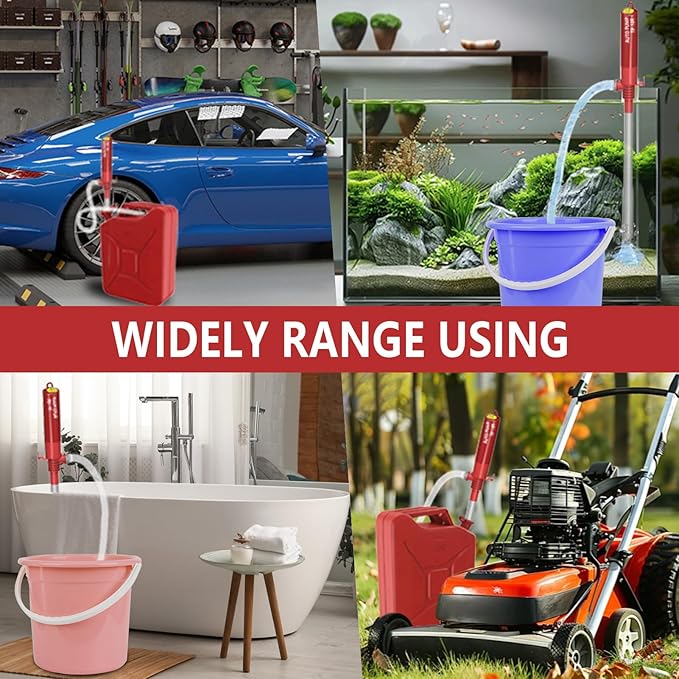 Battery Operated Gas Transfer Pump,Portable Fuel Siphon Pump,2.4 Gal Flow Per Minute,Powerful Fast Suction,for Gasoline Gas Diesel Kerosene Light Oil Water