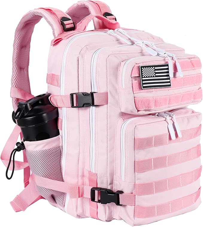LHI Tactical Military Backpack for Men and Women 25L/35L Army Assault Pack Bag Small Rucksack with Bottle Holder