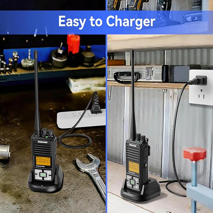 SAMCOM FPCN10A Charging Base, Compatible with FPCN10A FPCN10A-RPO FPCN20A Walkie-Talkie and Separate 3000mAh Battery, Desktop Charger, U.S. Plugs, Indicator Light,1 Pcs (Radios Not Include)