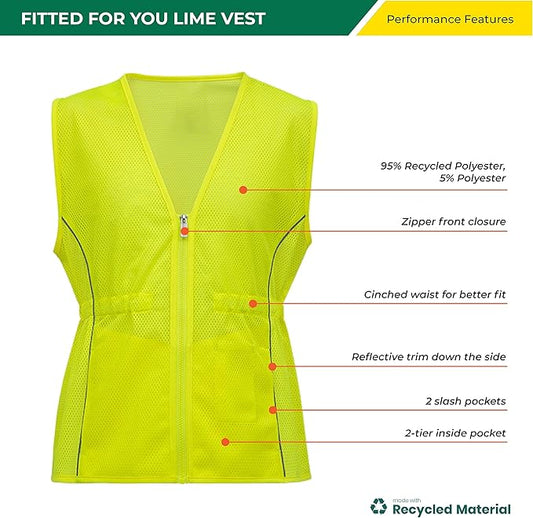 Shine Bright Safety Vest - High Visibility with Reflective Straps and Pockets – Premium, Soft, Durable, and Breathable