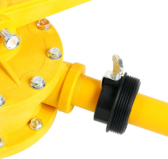 Amarine Made Barrel Pump Plastic Polypropylene Hand Rotary Transfer Drum Pump 300cc(300ml), 70 times/min