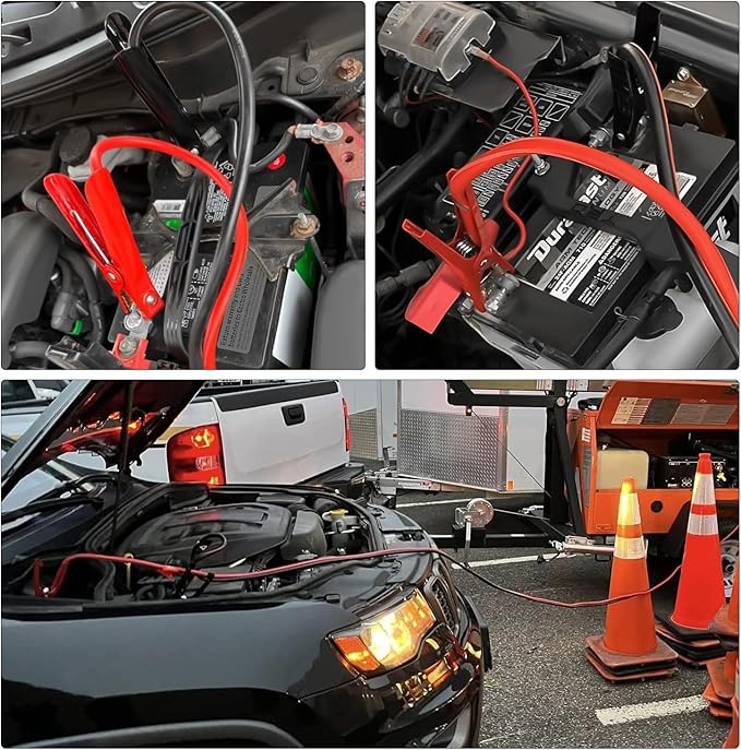 Nilight Jumper Cables for Car Battery 6 Gauge 20 FT Booster Cable Heavy Duty 450 A CCA with Carrying Bag Jump Start Emergency Kit Pickup Vans SUV Sedan Motorcycle