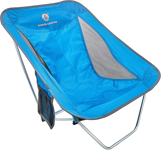 Ultralight Folding Camping Chair Low Lightweight Foldable Camp Chairs with Carry Bag for Hiking, Backpacking, Picnic, Outdoor Concert, Sports Events, Beach