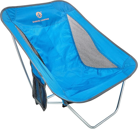 Ultralight Folding Camping Chair Low Lightweight Foldable Camp Chairs with Carry Bag for Hiking, Backpacking, Picnic, Outdoor Concert, Sports Events, Beach