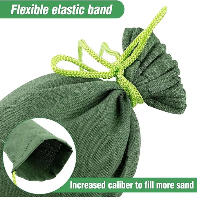 Sand Bags for Flooding 4Pcs Reusable Flood Barrier, 47.2x7.5 Inch Canvas Flood Water Barrier, Suitable for Indoor and Outdoor
